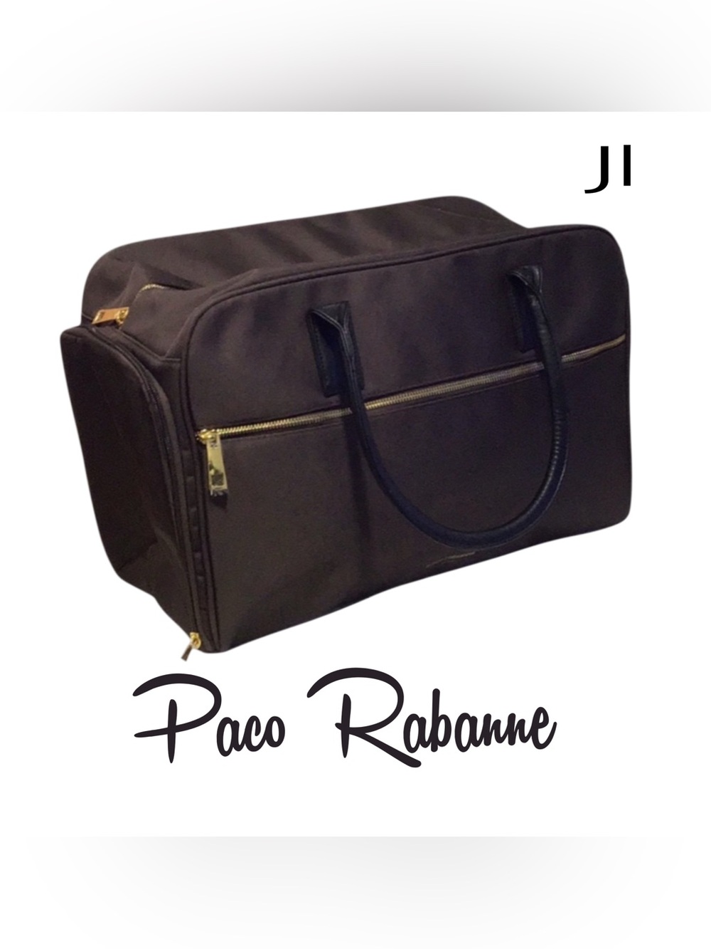PACO RABANNE 1 Million Brown Travel Bag Weekender Tote Unisex NWOT